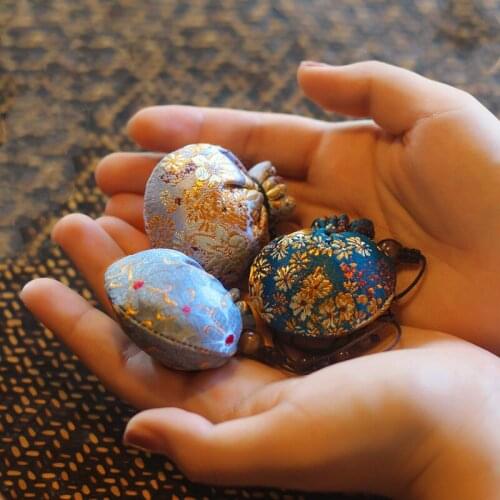 Cross Stitch Creative Flower Spherical Blessing Sachet Fashion Art Handmade Accessories Sweet Finished Product Sachet Empty Bag