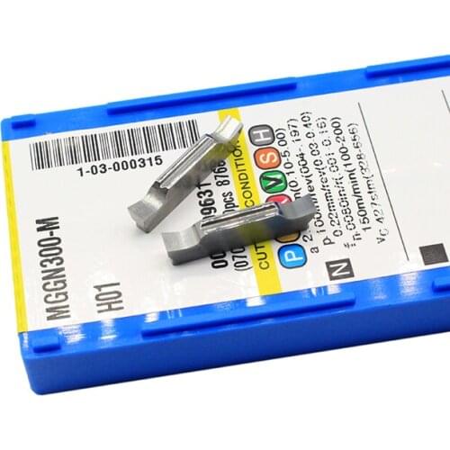 10pcs MGGN300 M H01 Cutting Slot blade For steel parts stainless steel MGGN300 cast iron Inserts blade