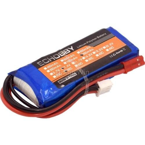 7.4V 2S 800mAh 25C LiPO Battery JST plug for RC Model Airplane Helicopter Quadcopter FPV Drone