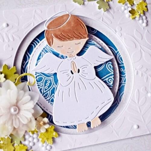 Girl Boy Angel Frame Dies for Card Making Metal Cutting Dies Scrapbooking Craft Dies Stencil Die Cut 2020