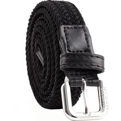 Canvas Unisex belt fashion elasticity weaving Canvas Alloy pin buckle Men belt casual simple Men and Women belt