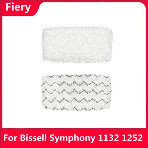 Steam Mop Pad for Bissell Symphony 1132 1252 Series Floor Vacuum Cleaning Cloth Pads Replacements Mopping Cloth Pads