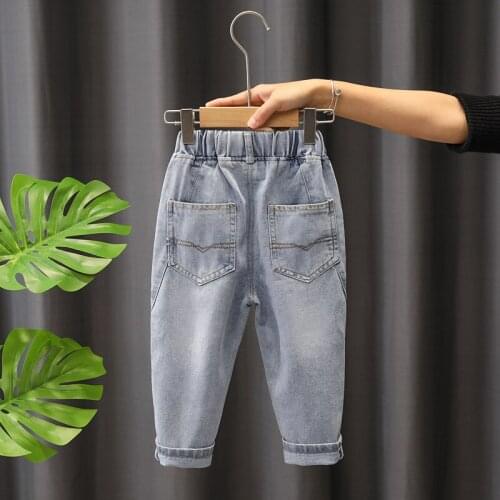 New Children Pants for Baby Spring Autumn Trousers Boys Denim Pants Kids Child Casual Pants Fashion Boys Jeans Size: 2-6Y
