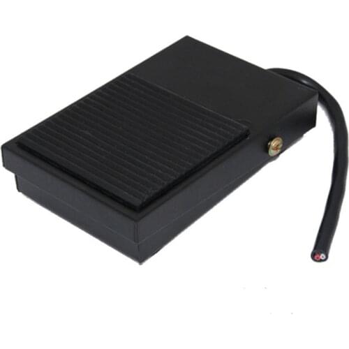 AC 250V 10A Foot Pedal Switch Heavy Duty Metal Momentary Electric Power Antislip Switch