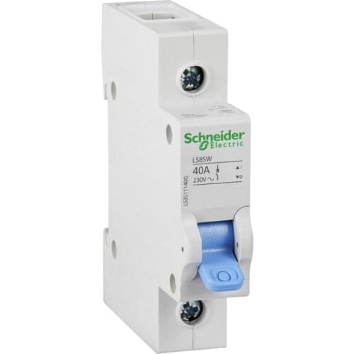 Original export LS8 isolation switch 1P 32A 40A 63A 80A 100A 125A 230/400VAC 50Hz 1.26 kA in 1s DIN rail mounting