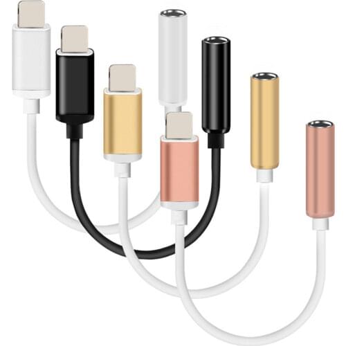 IOS Headphone Jack to 3.5mm Audio Jack Converter Adapter Cord Dongle for iPhone SE/11 Pro Max /XS/XR/X/8/iPad