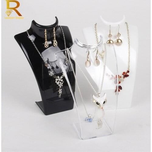 New and Hot Sale Three Colors 20*13.5*6cm Mannequin Necklace Jewelry Pendant Display Stand Holder Show Decorate Retail