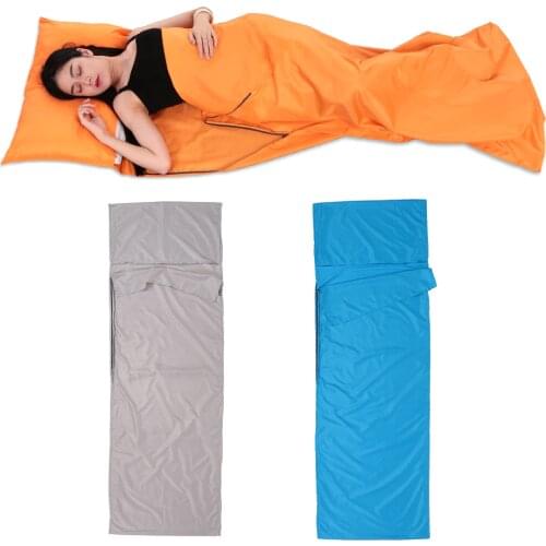 TOMSHOO 70*210CM Outdoor Travel Camping Hiking Polyester Pongee Healthy Sleeping Bag Liner with Pillowcase Portable Lightweight