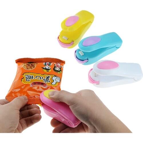 Portable Mini Sealing Machine Bag Sealer Home Heat Bag Plastic Food Snacks Food Packaging Kitchen Accessories Storage Bag Clips