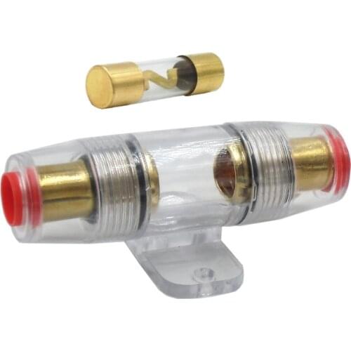 10*38MM Gold Plated Glass AGU Fuse Fuses Pack Car Audio Amp Amplifier 10A 15A 20A 25A 30A 40A 50A 60A 70A 80A 100A Car Fuse