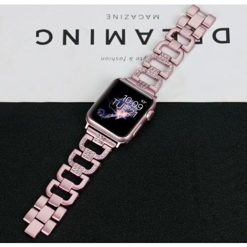 For Apple Watch 4 Wrist Bracelet Luxury Crystal Diamond Watch Band Strap Replacement Band For Apple iWatch Series 1 2 3 38-42mm