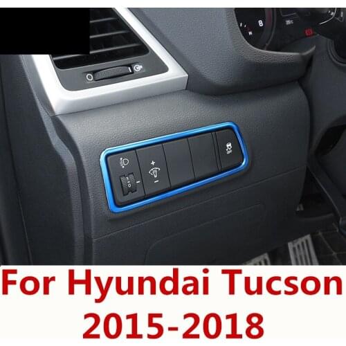 Car styling Headlight adjustment sequins decorative frame Interior decoration Auto Accessories For Hyundai Tucson 2015-2018