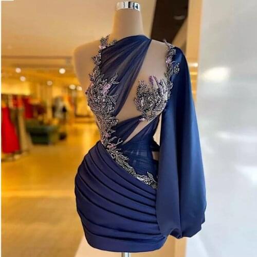 Женские коктейльные платья на одно плечо UETEEY China At AliExpress