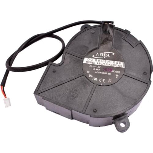 AB0712XB250300 7cm 70mm 7025 12V 0.48A turbo blower for projector cooling fan