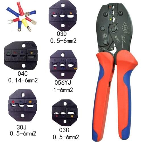 High Quality LY series Rachet hand crimping tool for pre-insulated terminals 0.14-6mm2 ,surge connector,electrical crimper