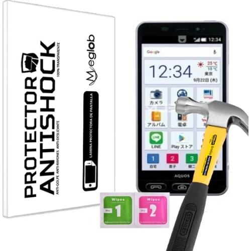 Protector de Pantalla Anti-Shock Anti-Golpe Anti-arañazos Compatible con Sharp Simple Sumaho 2