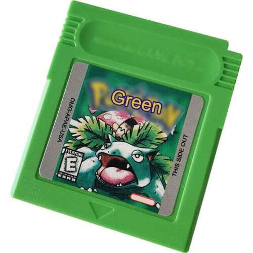 Green Series Classic Collect Colorful Version Video Game Cartridge Console Card English Language