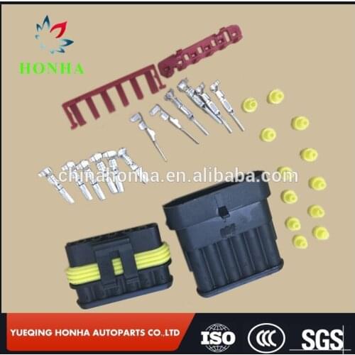 10PCS 6P Automotive Waterproof Connector HID Plug & Socket Automotive Connectors Male & Female HID Xenon Lamps for tyco