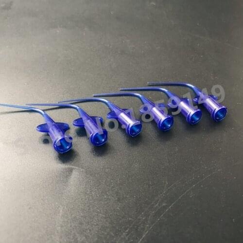 100pcs/set Irrigation Rinse Tips Dental teeth whitening Flexible Composite Resin Rinse Tip Endo