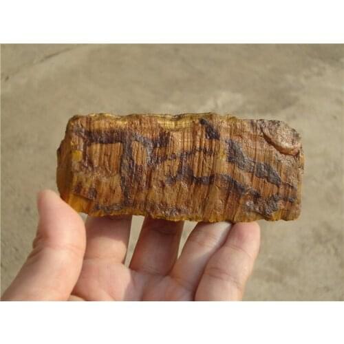 165g natural yellow tiger eye ore rough stone point ore energy mineral specimens LA1193