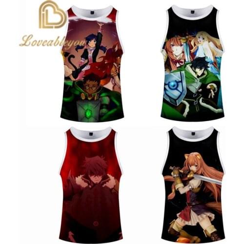 3d Printed The Rising of The Shield Hero Gym Tank Top Unisex Fashion Fitness Sleeveless Shirt Summer Vest