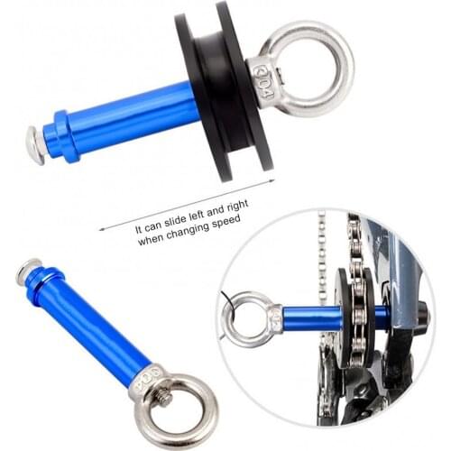 50%HOT Bicycle Cycling Chain Fixer Holder Roller for Bike Dummy Hub Tensioner Tool