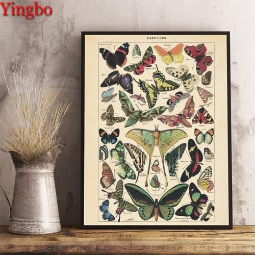 5D Diamond Painting Full Antique butterfly vintage 3D Embroidery Cross Stitch Rhinestone 5d DIY Mosaic Childrens room decor Art