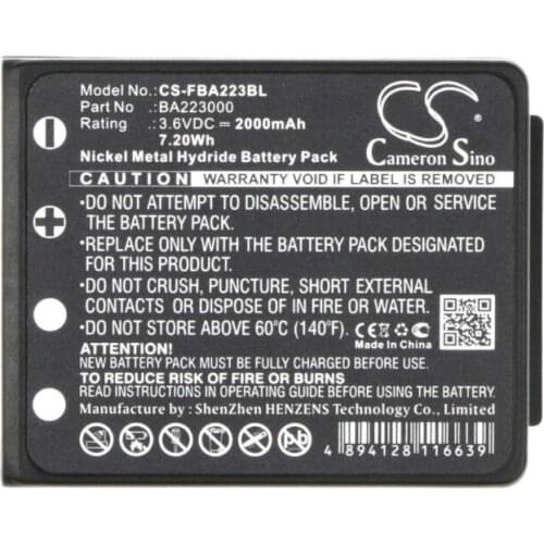 Cameron Sino 2000mAh battery for HBC Radiomatic Keynote Linus 4 Micron 5 6 7 Patrol D Quadrix Vector Pro BA223000 BA223030