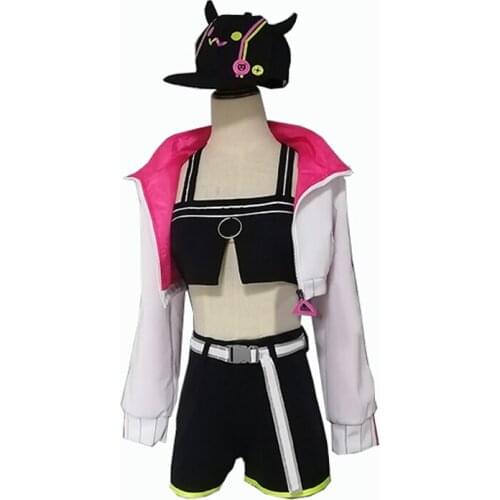 Anime VTuber Hololive Tokoyami Towa Sport Uniform Dailydress Suit Any Size Cosplay Costume Women Halloween