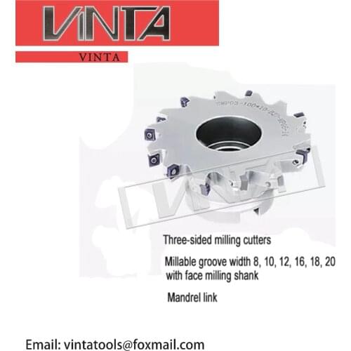 Free shipping side and face indexable milling tool SMP03 SMP03-080*8-A22-MP06-10 for cnc carbide milling insert MPHT060304-DM