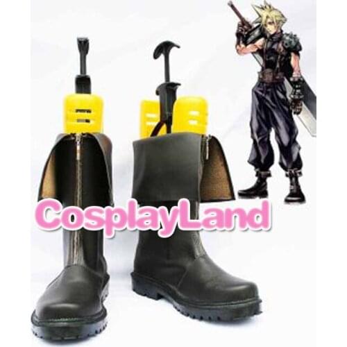 Final Fantasy VII Cloud Cosplay Boots Shoes Game Party Cosplay Boots Custom Made for Adult Men Shoes