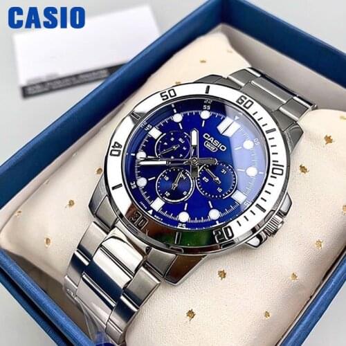 Casio watch mens top luxury suit quartz watch military sports leisure waterproof luminous electronic men watch MTP-VD300D-2E