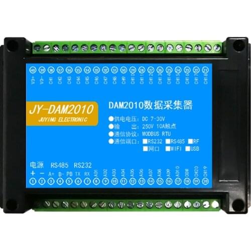 DAM2010 RS232 + 485 dual serial acquisition control board 20 optical coupler input 10 AI acquisition card