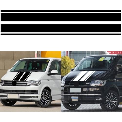 Car Hood Decoration Sticker For Renault Trafic Camper Striped Graphic Vinyl Decal for Transport Tool Accessories
