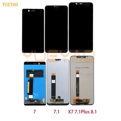 Display For Nokia 7.1 LCD Display Touch Screen Digitizer Assembly X7 For Nokia 7.1 Plus LCD For Nokia 7 Screen Replacement