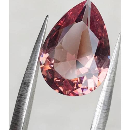 CSJ Created Diaspore Zultanite Pear Cut Loose Gemstone Sultanite For Diy Fine Jewelry 925 Silver Mounting Color Change Stone