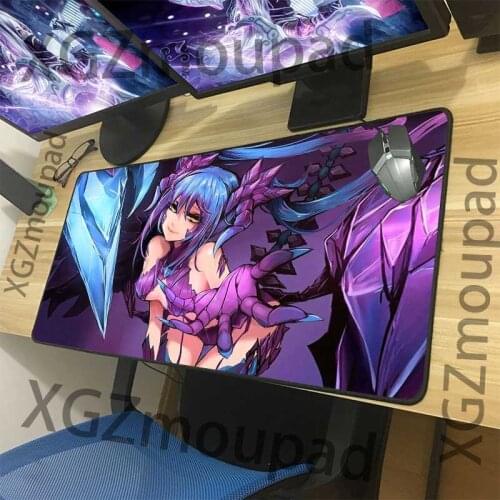 XGZ Game Mouse Pad Black lock edge animation mouse pad mischievous devil custom computer keyboard table mat anti slip 900x400