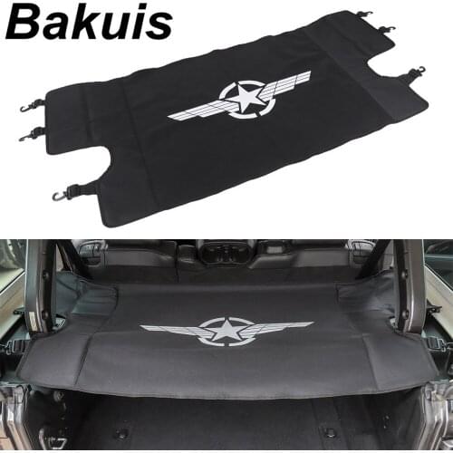 Stowing Tidying for Jeep Wrangler JL 2018+ Car Luggage Carrier Trunk Curtain Cover for Jeep Wrangler 2019 Car Accessories