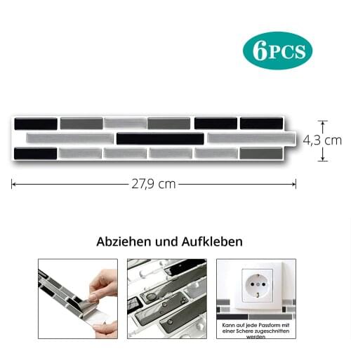 EasyTiles Home Decoration Wallpaper, Bathroom Waterproof Wall Tiles, Bakery DIY Decorative Wall Stickers, Peel And Stick