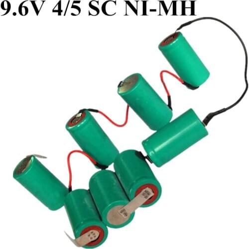 2pcs 3500mah Ni-mh Bateria 9.6v Battery 4/5 Sc Nimh Battery Pack for ZB271RF ZB271 Robot Vacuum Cleaner