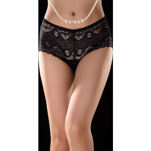 Good quality high rise very confortable breathble modal cotton lace panties underwear thong brief lingerie WP188