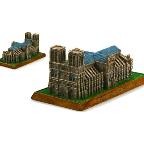 Notre Dame De Paris, France Creative Resin Crafts World Famous Landmark Model Tourism Souvenir Gifts Collection Home Decor