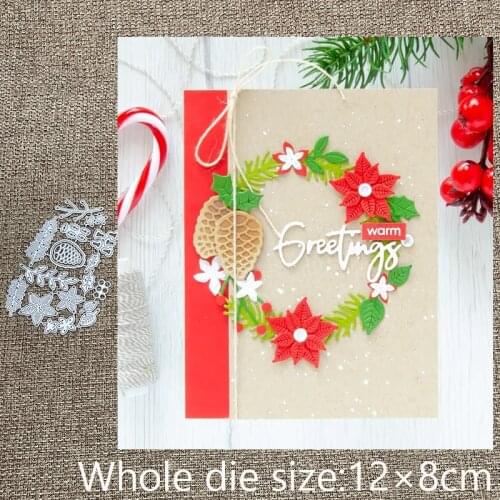 New Design Craft Metal stencil mold Cutting Dies pine leaf flower decoration scrapbook die cuts Album Paper Card Craft Embossing