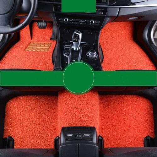 Custom Car Floor Mats for Volkswagen EOS UP Polo Sharan C-TREK Touareg Wire Loop Carpets Waterproof Non Slip Durable