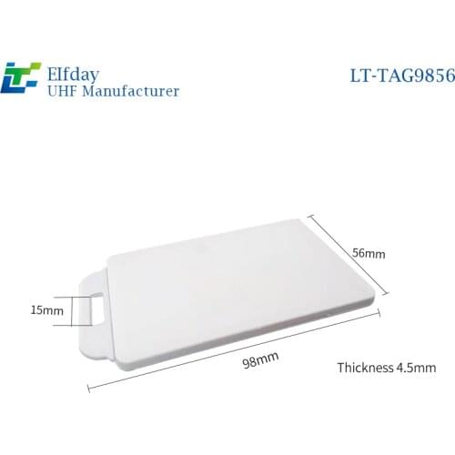 LT-TAG9856 UHF anti-human body card passive remote sensing ceramic white card company school personnel management