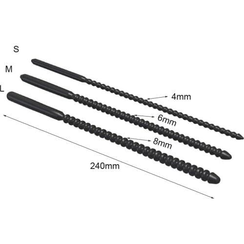 3 Size Silicone Urethral Catheter Penis Plug Urethral Sound Urethra Stimulate Dilator Masturbation Rod Sex Toy For Men and Women