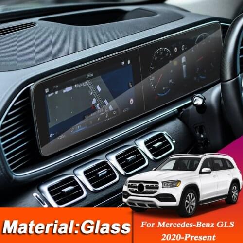 Car Styling GPS Navigation Screen Protective Film For Mercedes-Benz GLS 2020-PresentDashboard Display Screen Sticker Accessories