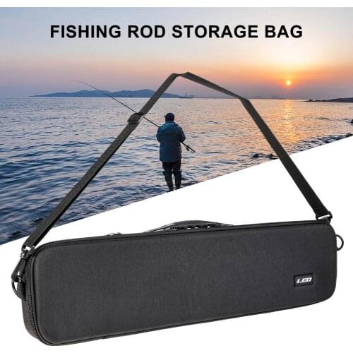 Fishing Bag Portable Outdoor Fishing Rod Storage Bag Nylon Material Hard Fishing Bag Big Capacity For Rods Multi-Purpose Bag