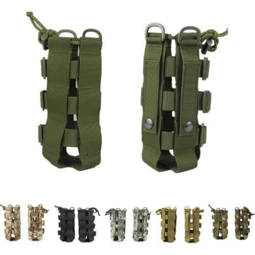 Tactical Adjustable Molle Water Bottle Pouch Holster Carrier Outdoor Military Water Bottle Kettle Bag Camping Hiking Travel Kit
