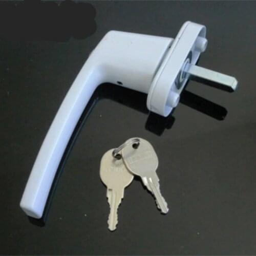 Universal Aluminum Alloy Windows Handle Safe Security Key Locking Window Handle For Double Glazing Latches Door Handle Hardware